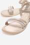 Stoned 3-Strap Women's Sandals Beige Yanki̇ - 3
