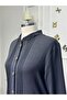 Women's New Season Ayrobin Fabric Buttoned Dress with Elastic Sleeves - 4