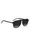 UV Protected Sunglasses Black Frame Dark Grey Shaded Mirror Lens 55mm - HG-1345/S-807 - 3