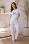 Mirano 4101 Patterned Short Sleeve Cotton Women's Pajama Set - 2