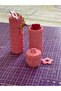 Flower Themed Lipstick and Lip Balm Holder Keychain Carrier Case - 4