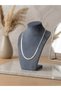 Steel Italian Crushed Thick Chain Silver Color Necklace Unisex 60 cm Non Tarnish Stainless - 5