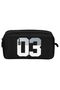 Two-Eye Boy 1903 Printed Gray - Black School Pencil Bag/Pen Holder - 26305