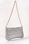Women's Star Embroidered Zippered Chain Strap Hand and Shoulder Bag - 2