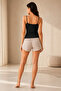 Women's 2-Piece Basic Undershirts with Ribbed Rope Straps - 95% Cotton & Flexible for Daily Use - 7