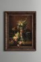 Peonies and Forget-Me-Nots - Vintage Patterned Painting - Thick Model