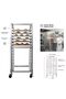 10-Tier Aluminum Baking Tray Cart – Space-Saving Mobile Rack – Lockable Wheels – Bread & Pastry Cooling – Kitchen, Bakery, Restaurant – 20"W x 26"D x 39"H - 4