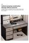 Bedroom Home Dressing Table Makeup Cabinet with LED Makeup Mirror 3-Speed Lighting Adjustment - 5