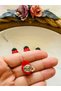 Strawberry Hair Earrings - Hair Rings Set of 8 - 3