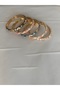 🌸   Enamel Flower Patterned Handcuff Bracelet - 3