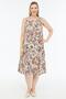 Fashion |   Plus Size Pomegranate Flower Patterned Summer Dress |   100% Viscose |   Flowing |   Daily Comfortable |   M - 3