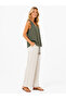100% Muslin V-Neck Adjustable Drawstring Blouse – Natural Cotton Summer Comfortable Fit - 3