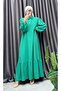 Shirt Collar Wrinkled Dress - 4