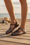 Glittery Smoked Women's Jelly Sandals Beach Sea Pool Daily Use Water Resistant Summer Slippers - 3