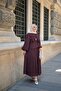 طقم كراش نسائي مبطن من الداخل بتفاصيل مزركشة بلون البرقوق - 4