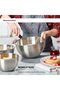 Stainless Steel Mixing Bowls with Airtight Lids, Nesting Design Salad Bowls Set, Mixing Ingredients, for Serving, flour Mixing Bowl and Storing 22,26 CM 2 Pieces,Big,medium - 5
