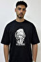 Gojo Satoru_39 Design Printed Oversize Black T-Shirt