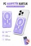 Magsafe Compatible Magnetic Frosted Transparent Card Holder Phone Back Card Wallet Compatible with All Magsafe Phones a Quality