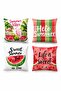 Watermelon Time Patterned 4-Piece Throw Pillow Cover Set - 3
