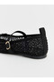 Lcw Steps Stone Embroidered Girls' Ballerinas with Buckle Strap - 3