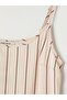 Lcw Vision Ecru U-Neck Striped Rope Strap Blouse - 7
