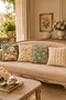 Duck Patterned 4-Piece Throw Pillow Cover Set with Scarf - 2