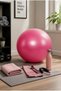 Pilates Ball 65 cm - Pvc Fitness Ball for Balance and Stretching, Assorted - 4