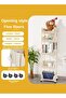 5-Layer Practical Rolling Storage Vehicle White Lockable Wheel Debris Storage Rack, 30 * 20 * 110cm - 2