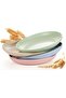 SKY-TOUCH Unbreakable Dinner Plates Set of 4