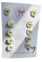 Set de 10 clame floricele