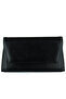 Black Vegan Chain Strap Double Compartment Evening Dress Clutch Bag with Magnetic Closure - 4