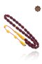 Yellow Claret Red Special System Capsule Cut Crimped Amber Prayer Beads 201025689