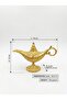 Aladdin Genie Magic Lamp, Antique Style, Intricate Engraved Floral Design, Available in Gold - 3