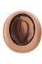 Summer Straw Fedora Hats for Men Women, Wool Felt Trilby Sunhat for Travel 7 1/4