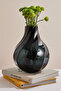مزهرية بورغولو 30 سم باللون الأزرق الداكن، مزهرية زخرفية أنيقة