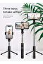 TDOO Selfie Stick with Detachable Wireless Remote and Mini Tripod Stand for iPhone/GoPro - 6