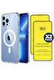 Magsafe Case + 2 Tempered Glass Screen Protector For iPhone 15 14 Plus Pro Max