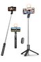 Extendable Selfie Stick Tripod with Fill Light - Remote Shutter, Ideal for Travel, Vlogging, and Live Streaming