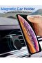 Car Air Vent Mount Metal magnet bracket Holder Stand for iPhone Mobile Cell Phone GPS Navigator Holder(black) - 5