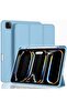 2024 iPad Pro 11" Case (M4, 5th Gen) - Smart Case with Pencil Holder, Touch ID Support, Auto Wake/Sleep Function (Azure Blue)
