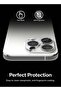 Camera Protector Glass [2 Pack] Compatible with iPhone 15 Pro Max Transparent HD Clear Full Adhesive Hard Tempered Glass - 6