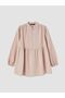 Lcw Modest Pink Gathered Women's Muslin Tunic - 5