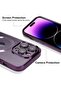 iPhone 14 Pro Max Case with Camera Lens Protector, MagSafe Compatible, Magnetic, Shockproof - Purple - 2