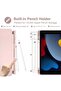iPad 10.2 Case - Compatible with iPad 9th, 8th, and 7th Generation - Auto Wake & Sleep Cover with Pencil Holder (Pink) - 3
