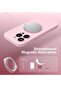 iPhone 15 Pro Max Case Silicone, Compatible with MagSafe, [Camera Protection][2X Screen Protectors]Slim Shockproof Protective Phone Case, Soft Anti-Scratch Microfiber Lining, Chalk Pink - 4