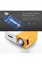 Mini Projector Full HD 1080P LED Projector Home Cinema Theater - High Resolution LED Projector with USB, SD, AV, HDMI Slots – Compact, Portable, and Stylish (Yellow) - 5
