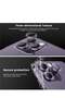 iPhone 14 Pro / 14 Pro Max Camera Lens Protector, 9H Tempered Glass Metal Ring for iPhone 14 Pro/Pro Max - 3
