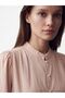 Lcw Modest Pink Gathered Women's Muslin Tunic - 3