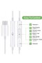 USB C Headphone, Type C Earbuds Wired Earphones with Mic & Volume Control, Noise Isolating - 4