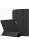 iPad Pro 12.9 Case 2020 (4th Gen) with Pencil Holder, Soft TPU Back, Auto Sleep/Wake (Black)